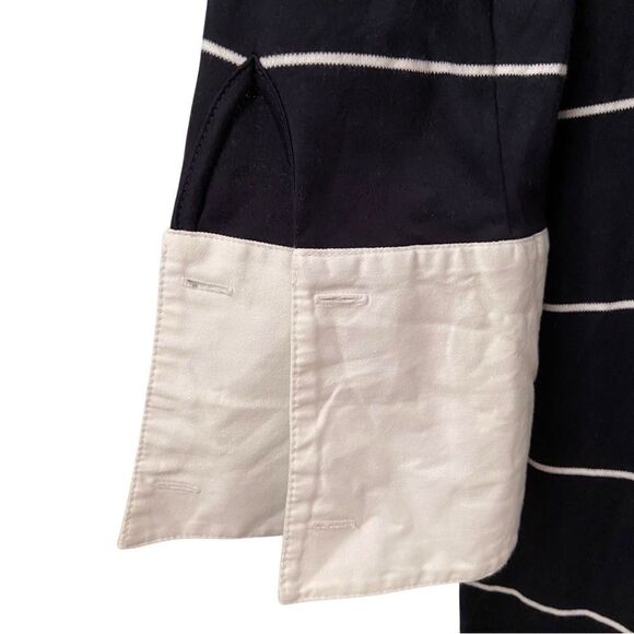 Brooks Brothers Elegant Black and White Striped Dress in Size Large - Picture 7 of 8